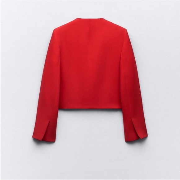 Zara limited edition celeb style collar less blazer - Picture 6 of 7